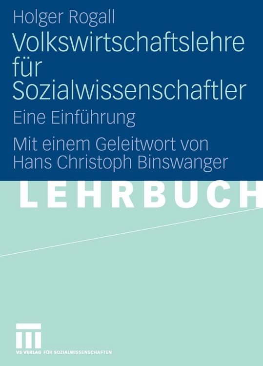 Produktbild: Volkswirtschaftslehre f&uuml;r Sozialwissenschaftler