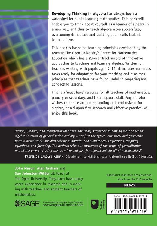 Produktbild: Developing Thinking in Algebra