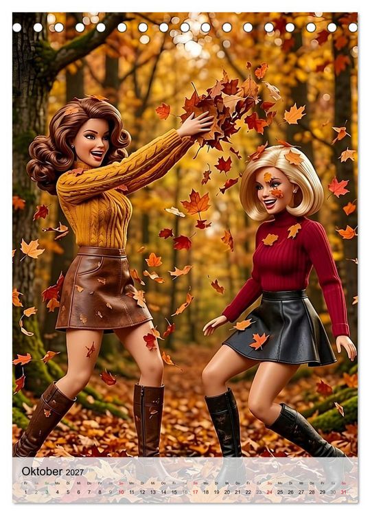 Produktbild: Fabulous Dolls &ndash; Im Hier und Jetzt (Tischkalender 2027 DIN A5 hoch), CALVENDO Monatskalender