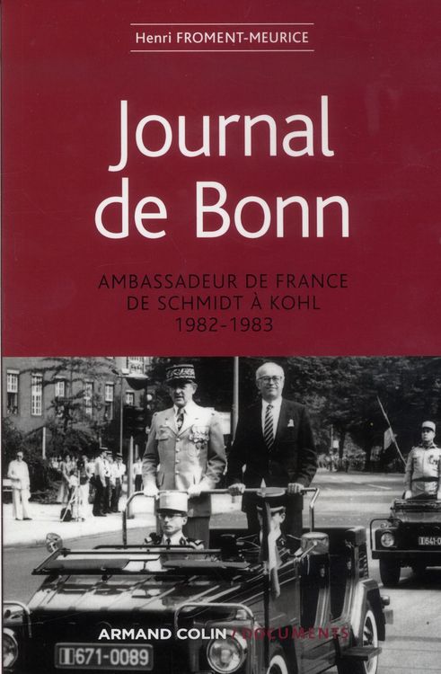 Produktbild: Journal de Bonn ; Ambassadeur de France de Schmidt a Kohl, 1982-1983