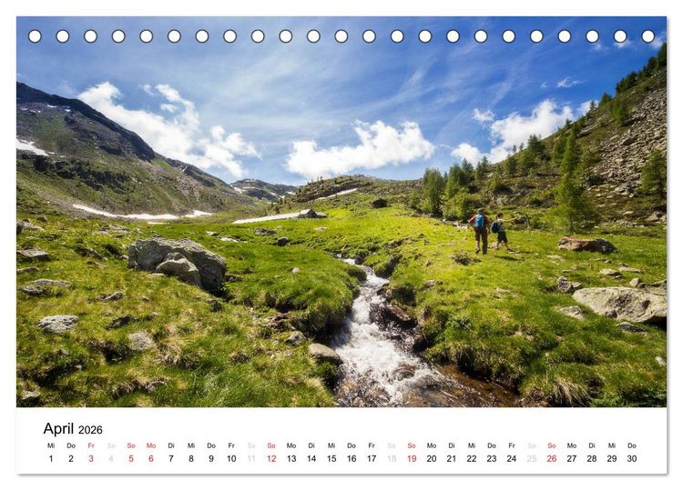 Produktbild: Almen im Ultental (Tischkalender 2026 DIN A5 quer), CALVENDO Monatskalender