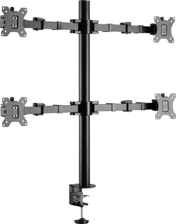 Produktbild: SpeaKa Professional SP-MM-540 Monitorhalterung 4 Display(s) 43,2 cm (17") - 81,3 cm (32") Schwarz Drehbar, H&ouml;henverstellbar, Neigbar, Schwenkbar