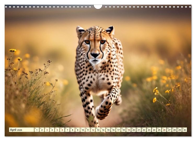Produktbild: Geparden - die schnellsten J&auml;ger der Welt (Wandkalender 2026 DIN A3 quer), CALVENDO Monatskalender