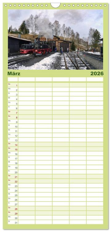 Produktbild: Familienplaner 2026 - Dampf im Pressnitztal mit 5 Spalten (Wandkalender, 21 x 45 cm) CALVENDO