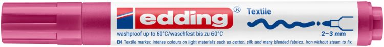 Produktbild: edding 4500 Textilmarker karminrot