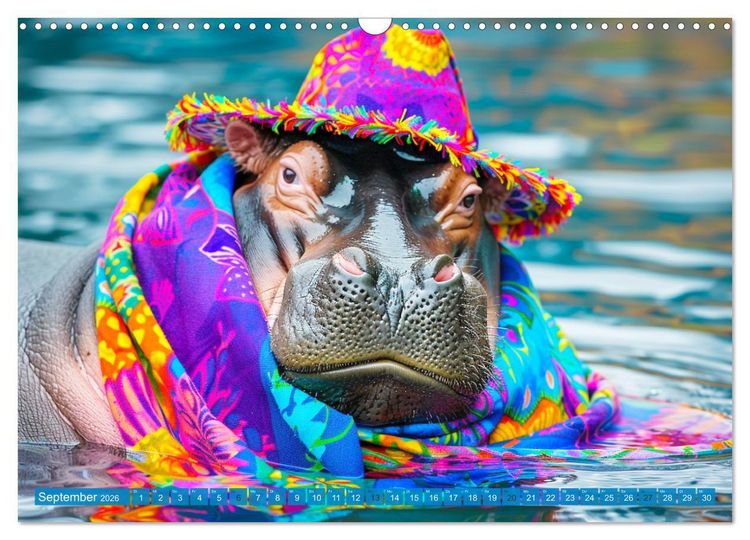 Produktbild: Big & Beautiful. Tierische Plus Size Models. Elefanten und Co. (Wandkalender 2026 DIN A3 quer), CALVENDO Monatskalender
