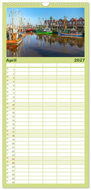 Produktbild: Familienplaner 2027 - Tour de Ostfriesland mit 5 Spalten (Wandkalender, 21 x 45 cm) CALVENDO