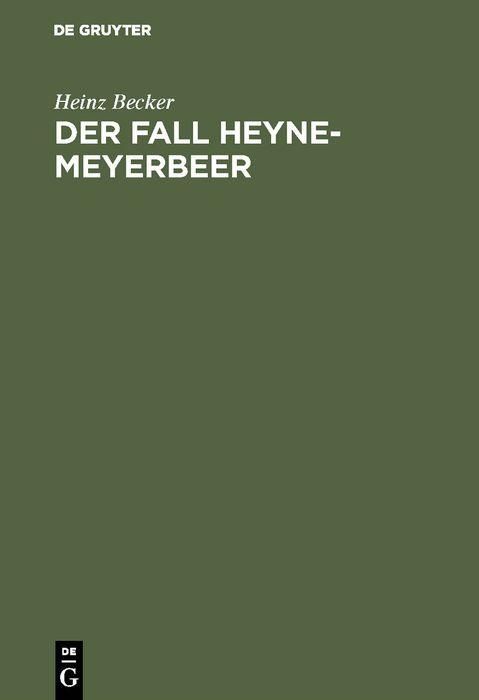 Produktbild: Der Fall Heyne-Meyerbeer