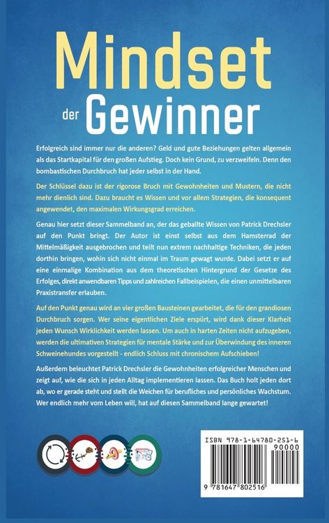 Produktbild: Mindset der Gewinner - Das gro&szlig;e 4 in 1 Buch f&uuml;r grenzenlosen Erfolg im Leben