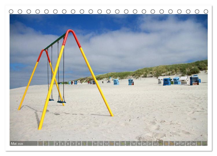 Produktbild: OP LANGEOOG (Tischkalender 2026 DIN A5 quer), CALVENDO Monatskalender