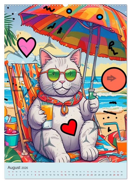 Produktbild: Meine Katze ist der Chef (hochwertiger Premium Wandkalender 2026 DIN A2 hoch), Kunstdruck in Hochglanz