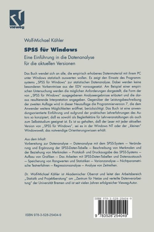 Produktbild: SPSS f&uuml;r Windows