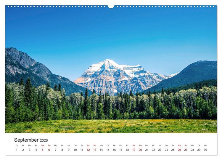 Produktbild: British Columbia - Faszination Kanada (Wandkalender 2026 DIN A2 quer), CALVENDO Monatskalender