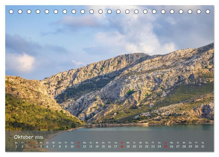 Produktbild: Bergparadies Mallorca (Tischkalender 2026 DIN A5 quer), CALVENDO Monatskalender