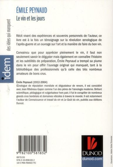 Produktbild: Le vin et les jours
