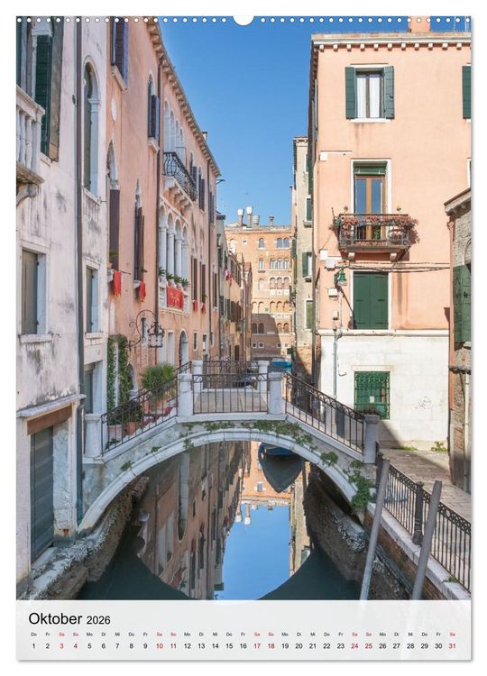 Produktbild: Venedig - Zwischen Wasser und Himmel (Wandkalender 2026 DIN A2 hoch), CALVENDO Monatskalender