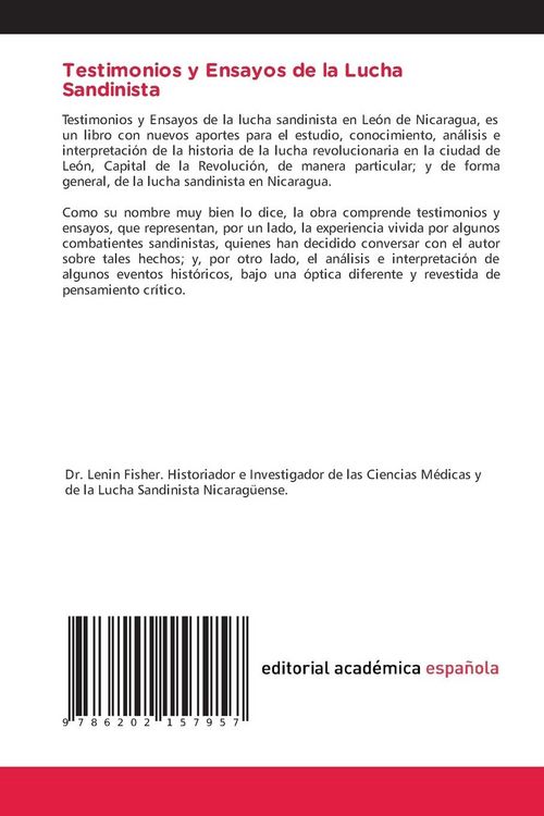 Produktbild: Testimonios y Ensayos de la Lucha Sandinista