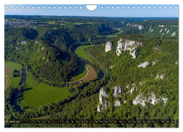 Produktbild: Mein Donautal aus der Luft (Wandkalender 2027 DIN A4 quer), CALVENDO Monatskalender