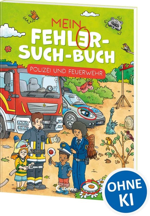 Produktbild: Mein Fehler-Such-Buch - Polizei und Feuerwehr