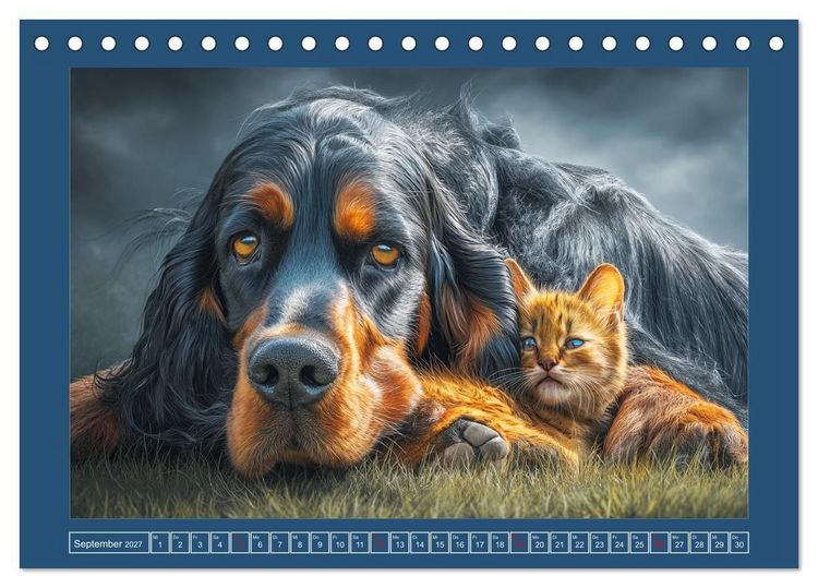 Produktbild: Gordon Setter. Edle Seelen in der Natur (Tischkalender 2027 DIN A5 quer), CALVENDO Monatskalender