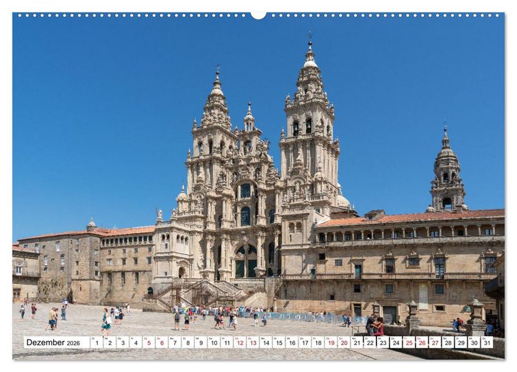 Produktbild: Unterwegs - Camino Primitivo. Zu Fu&szlig; auf der &auml;ltesten Route des Jakobsweges (Wandkalender 2026 DIN A2 quer), CALVENDO Monatskalender