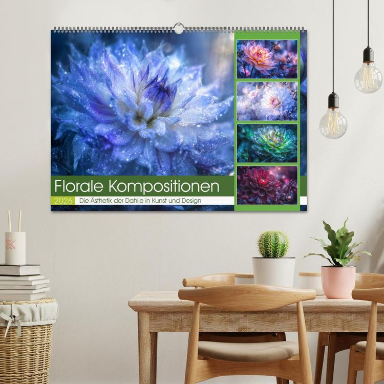 Produktbild: Florale Kompositionen (Wandkalender 2026 DIN A2 quer), CALVENDO Monatskalender