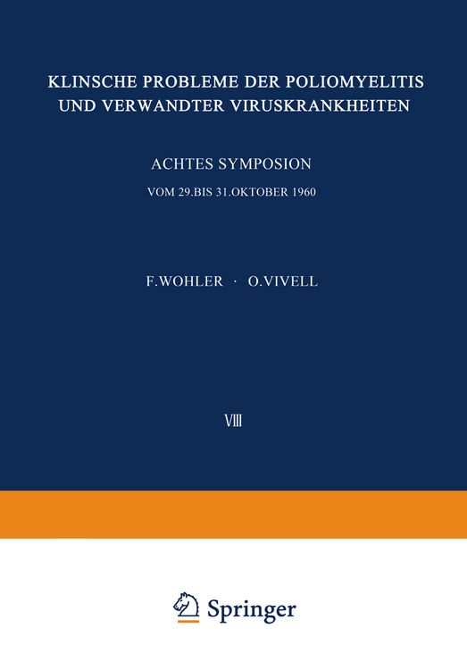 Produktbild: Klinische Probleme der Poliomyelitis und verwandter Viruskrankheiten