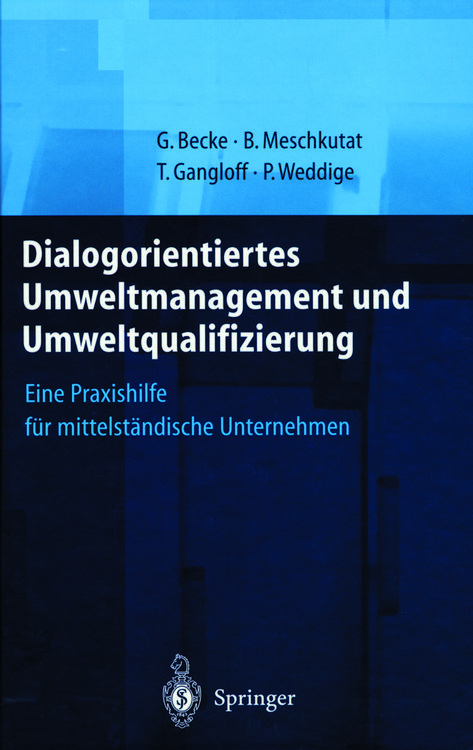 Produktbild: Dialogorientiertes Umweltmanagement und Umweltqualifizierung