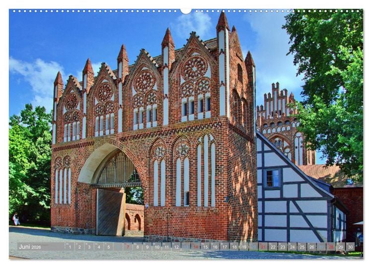 Produktbild: Neubrandenburg - Stadt der 4 T&uuml;rme (hochwertiger Premium Wandkalender 2026 DIN A2 quer), Kunstdruck in Hochglanz