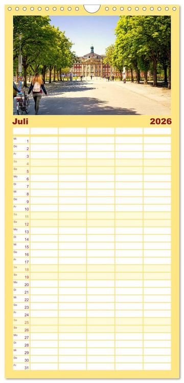 Produktbild: Familienplaner 2026 - Abenteuer M&uuml;nster - Echt jovel! mit 5 Spalten (Wandkalender, 21 x 45 cm) CALVENDO