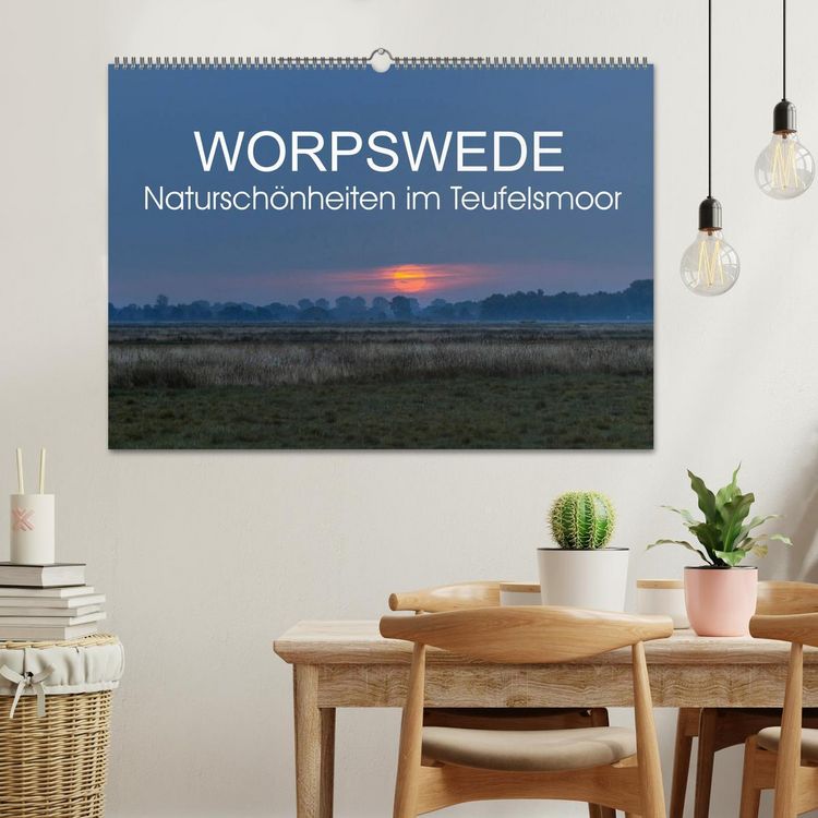Produktbild: Worpswede - Natursch&ouml;nheiten im Teufelsmoor (Wandkalender 2026 DIN A2 quer), CALVENDO Monatskalender