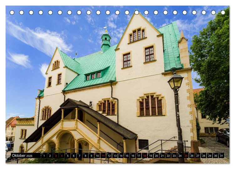Produktbild: Lutherstadt Eisleben Impressionen (Tischkalender 2026 DIN A5 quer), CALVENDO Monatskalender
