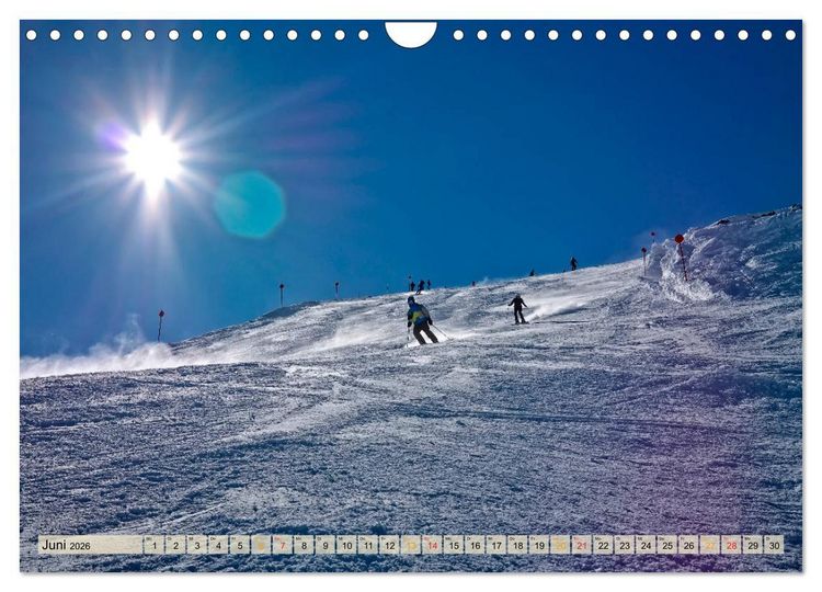 Produktbild: Skifahren - so sch&ouml;n (Wandkalender 2026 DIN A4 quer), CALVENDO Monatskalender