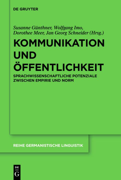 Produktbild: Kommunikation und &Ouml;ffentlichkeit