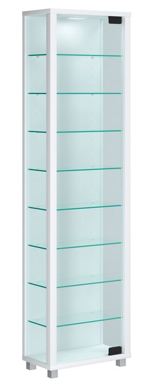 Produktbild: Holz Glas Stand Vitrine Sammelvitrine Edana Maxi