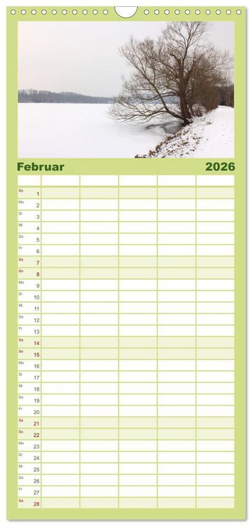 Produktbild: Familienplaner 2026 - Baldeneysee - Oase der Ruhe mit 5 Spalten (Wandkalender, 21 x 45 cm) CALVENDO