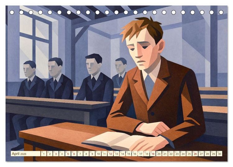 Produktbild: Hermann Hesse. Sein Leben, seine Werke (Tischkalender 2026 DIN A5 quer), CALVENDO Monatskalender
