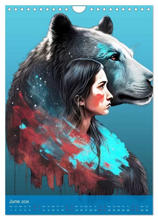 Produktbild: Native American Art (Wall Calendar 2026 DIN A4 portrait), CALVENDO 12 Month Wall Calendar