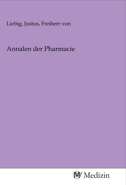 Produktbild: Annalen der Pharmacie