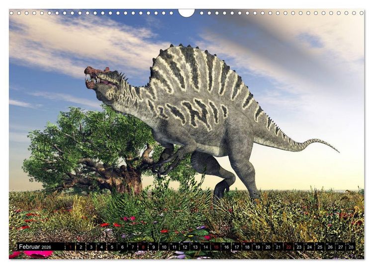 Produktbild: Dinosaurier. Urzeitliche Giganten (Wandkalender 2026 DIN A3 quer), CALVENDO Monatskalender