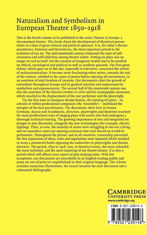 Produktbild: Naturalism and Symbolism in European Theatre 1850 1918