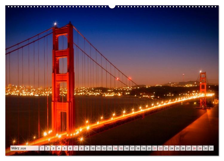 Produktbild: Faszination USA - Eine Reise durch Stadt und Natur (hochwertiger Premium Wandkalender 2026 DIN A2 quer), Kunstdruck in Hochglanz