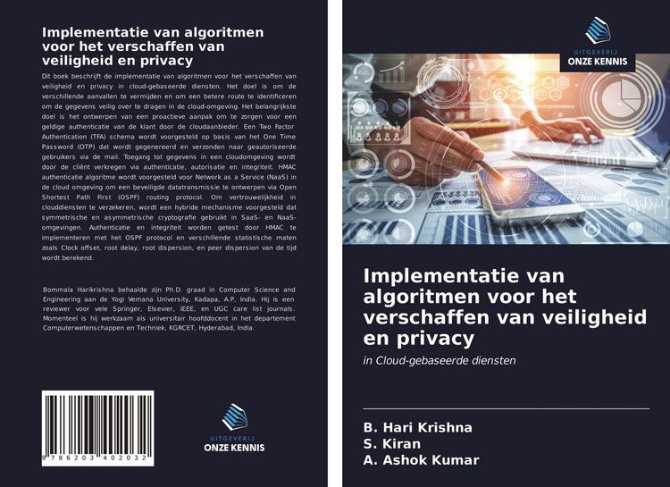 Produktbild: Implementatie van algoritmen voor het verschaffen van veiligheid en privacy