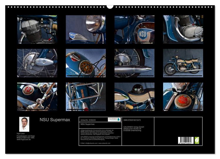 Produktbild: NSU Supermax (Wandkalender 2026 DIN A2 quer), CALVENDO Monatskalender