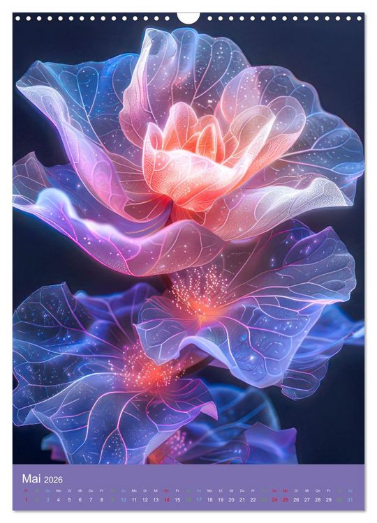 Produktbild: Blumen der Fantasie (Wandkalender 2026 DIN A3 hoch), CALVENDO Monatskalender