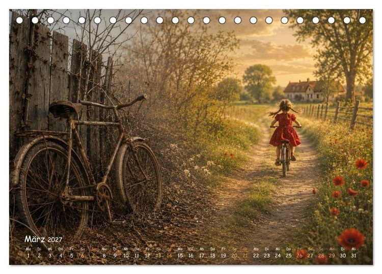Produktbild: Wenn die Zeit so schnell vergeht,.... dann kommen Erinnerungen und W&uuml;nsche. (Tischkalender 2027 DIN A5 quer), CALVENDO Monatskalender