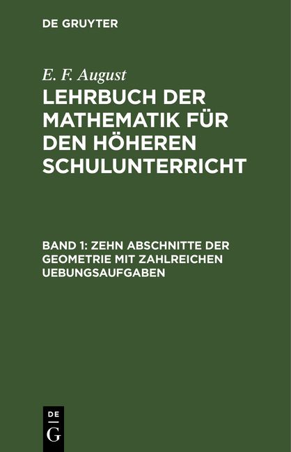 Produktbild: Zehn Abschnitte der Geometrie mit zahlreichen Uebungsaufgaben