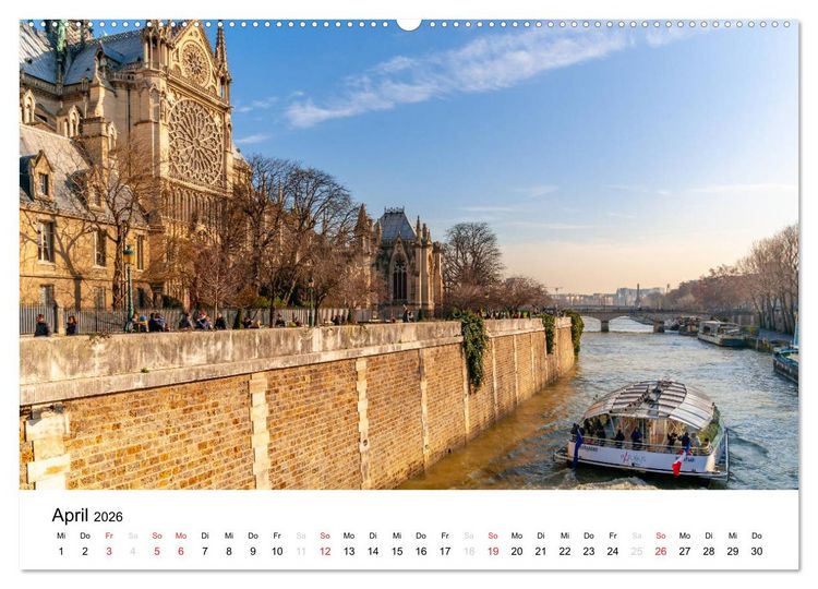 Produktbild: Paris, s'il vous pla&icirc;t! (Wandkalender 2026 DIN A2 quer), CALVENDO Monatskalender