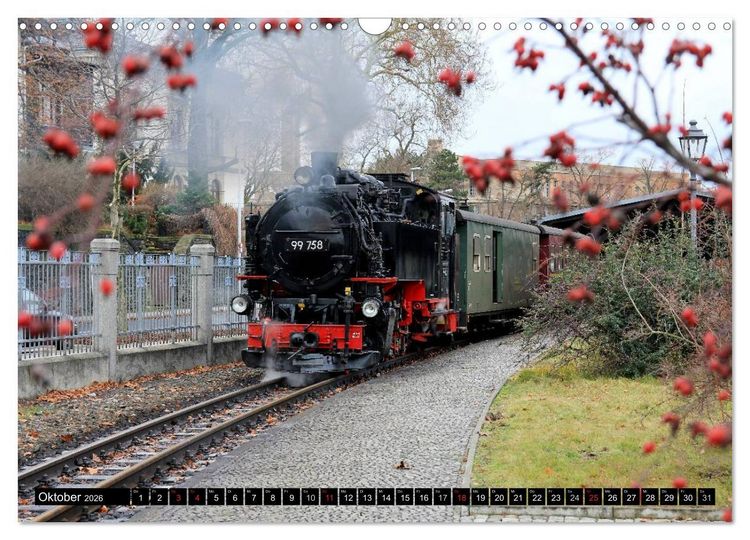 Produktbild: Bahnland Sachsen (Wandkalender 2026 DIN A3 quer), CALVENDO Monatskalender