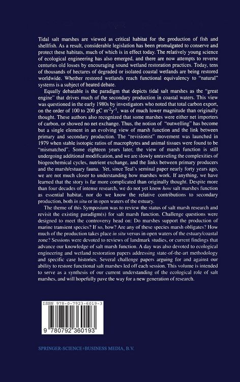 Produktbild: Concepts and Controversies in Tidal Marsh Ecology